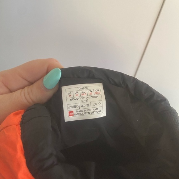 Supreme x TNF The North Face Leaves Nuptse Bootie Orange Box Logo Size 11 main image 10